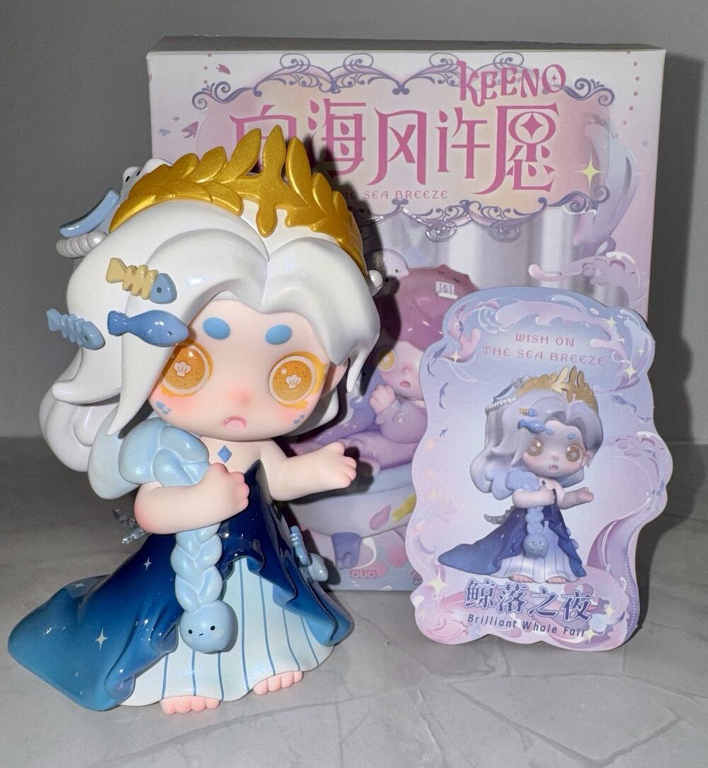 Keeno Wish on the Sea Breeze Series Blind Box Confirmed Brilliant Whale Fall